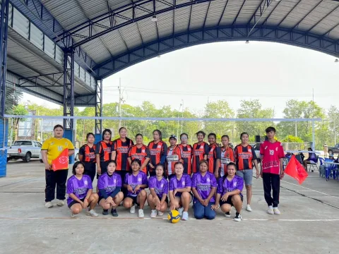 สนามกีฬาวอลเลย์บอล อบต.หินโคน อ.จักราช จ.นครราชสีมา ภาพที่ 1