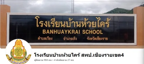 สนามกีฬาฟุตบอลโรงเรียนบ้านห้วยไคร้ อำเภอเทิง จังหวัดเชียงราย ภาพที่ 1